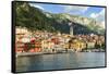 Varenna On Lake Como, Lombardy, Italy-George Oze-Framed Stretched Canvas