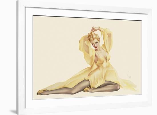 Varga Girl, April 1942-Alberto Vargas-Framed Premium Giclee Print