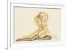 Varga Girl, April 1942-Alberto Vargas-Framed Premium Giclee Print