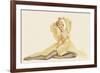 Varga Girl, April 1942-Alberto Vargas-Framed Premium Giclee Print