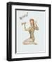 Varga Girl, April 1943-Alberto Vargas-Framed Art Print