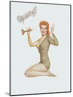 Varga Girl, April 1943-Alberto Vargas-Mounted Art Print