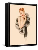 Varga Girl, December 1941-Alberto Vargas-Framed Stretched Canvas