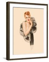 Varga Girl, December 1941-Alberto Vargas-Framed Art Print