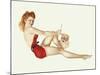 Varga Girl, December 1942-Alberto Vargas-Mounted Art Print