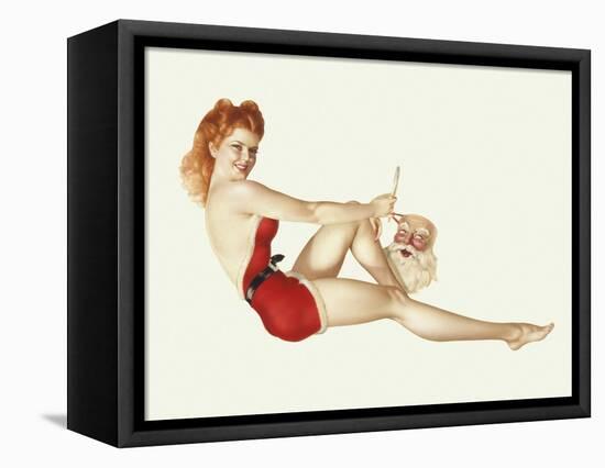 Varga Girl, December 1942-Alberto Vargas-Framed Stretched Canvas