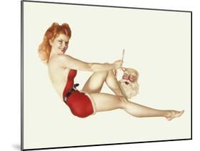 Varga Girl, December 1942-Alberto Vargas-Mounted Art Print