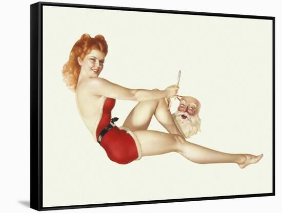 Varga Girl, December 1942-Alberto Vargas-Framed Stretched Canvas