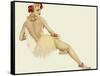 Varga Girl, February 1942-Alberto Vargas-Framed Stretched Canvas