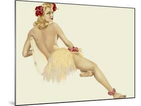 Varga Girl, February 1942-Alberto Vargas-Mounted Art Print