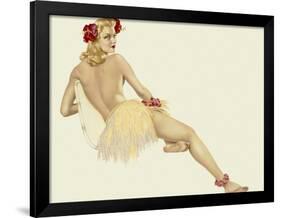 Varga Girl, February 1942-Alberto Vargas-Framed Art Print