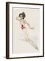 Varga Girl, February 1943-Alberto Vargas-Framed Art Print