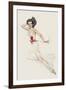 Varga Girl, February 1943-Alberto Vargas-Framed Art Print