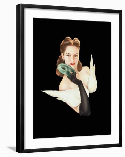 Varga Girl, January 1941-Alberto Vargas-Framed Art Print