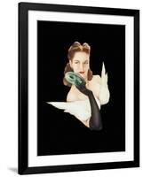 Varga Girl, January 1941-Alberto Vargas-Framed Art Print