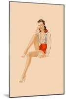 Varga Girl, July 1941-Alberto Vargas-Mounted Art Print