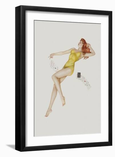 Varga Girl, July 1942-Alberto Vargas-Framed Premium Giclee Print