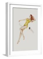 Varga Girl, July 1942-Alberto Vargas-Framed Premium Giclee Print