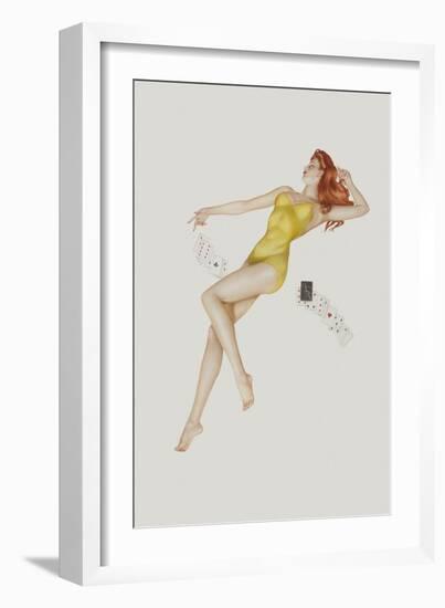 Varga Girl, July 1942-Alberto Vargas-Framed Premium Giclee Print