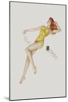 Varga Girl, July 1942-Alberto Vargas-Mounted Premium Giclee Print