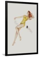 Varga Girl, July 1942-Alberto Vargas-Framed Art Print