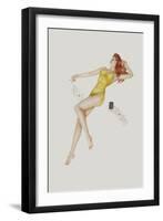 Varga Girl, July 1942-Alberto Vargas-Framed Art Print