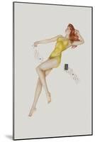 Varga Girl, July 1942-Alberto Vargas-Mounted Art Print