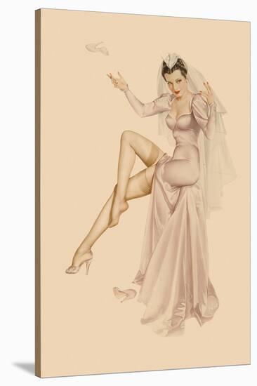 Varga Girl, June 1941-Alberto Vargas-Stretched Canvas