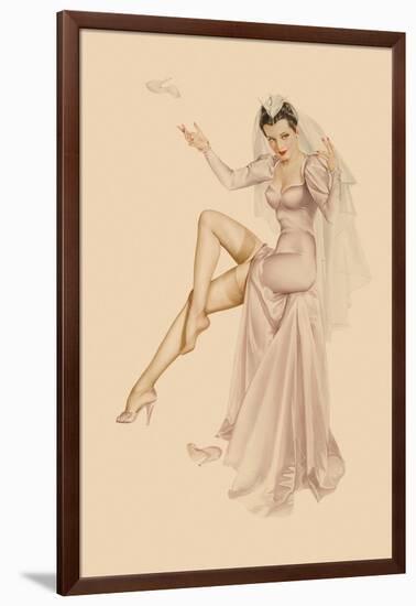 Varga Girl, June 1941-Alberto Vargas-Framed Art Print