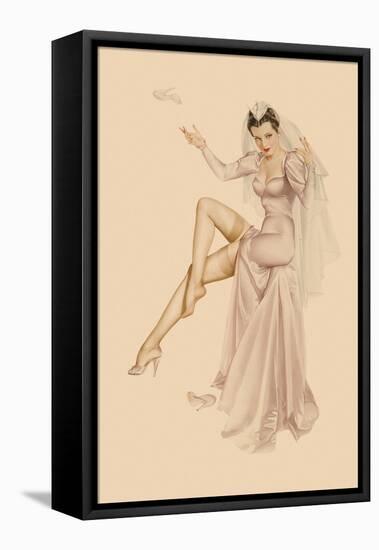 Varga Girl, June 1941-Alberto Vargas-Framed Stretched Canvas