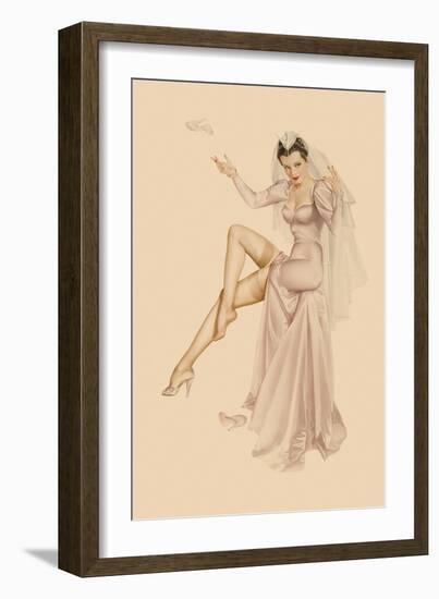 Varga Girl, June 1941-Alberto Vargas-Framed Art Print