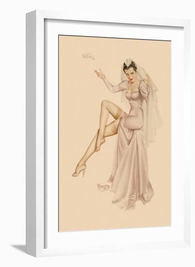 Varga Girl, June 1941-Alberto Vargas-Framed Art Print