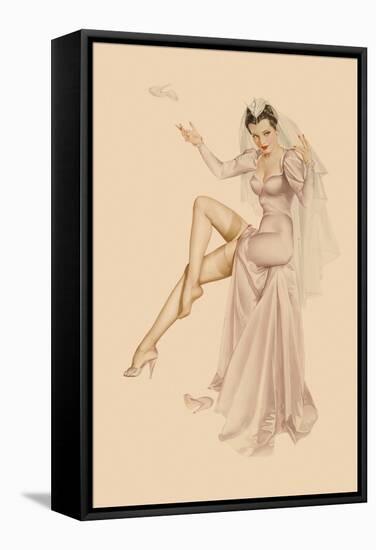 Varga Girl, June 1941-Alberto Vargas-Framed Stretched Canvas