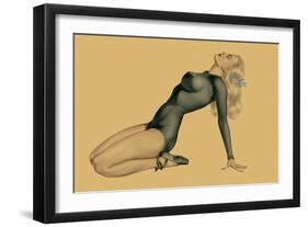 Varga Girl, June 1943-Alberto Vargas-Framed Art Print