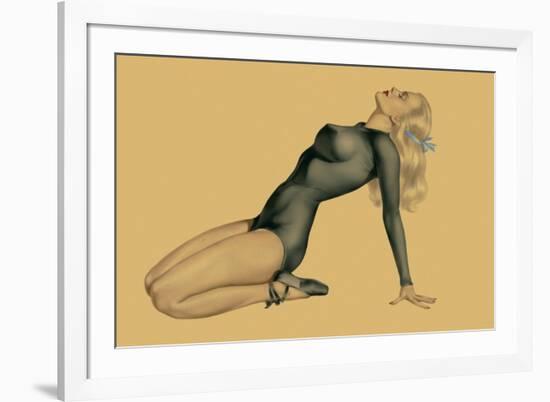 Varga Girl, June 1943-Alberto Vargas-Framed Premium Giclee Print