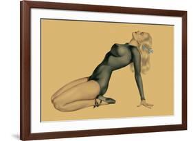 Varga Girl, June 1943-Alberto Vargas-Framed Premium Giclee Print