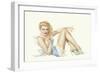 Varga Girl, March 1943-Alberto Vargas-Framed Art Print