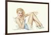 Varga Girl, March 1943-Alberto Vargas-Framed Art Print