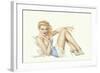 Varga Girl, March 1943-Alberto Vargas-Framed Art Print