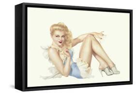 Varga Girl, March 1943-Alberto Vargas-Framed Stretched Canvas