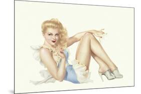 Varga Girl, March 1943-Alberto Vargas-Mounted Art Print