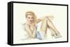 Varga Girl, March 1943-Alberto Vargas-Framed Stretched Canvas