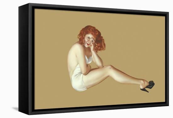 Varga Girl, May 1943-Alberto Vargas-Framed Stretched Canvas