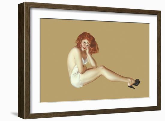 Varga Girl, May 1943-Alberto Vargas-Framed Art Print