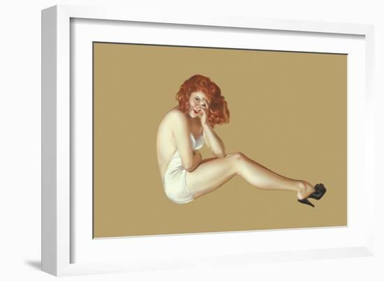 Varga Girl, May 1943-Alberto Vargas-Framed Art Print