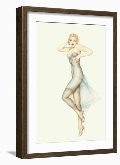 Varga Girl, November 1940-Alberto Vargas-Framed Art Print