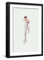 Varga Girl, November 1941-Alberto Vargas-Framed Art Print