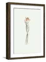 Varga Girl, November 1942-Alberto Vargas-Framed Art Print