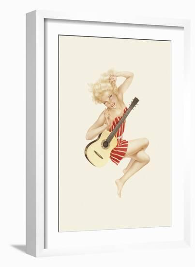 Varga Girl, October 1942-Alberto Vargas-Framed Art Print