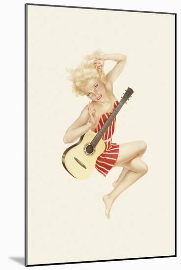 Varga Girl, October 1942-Alberto Vargas-Mounted Art Print